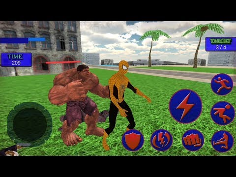 Flying Spider Hero Superheroes City Battle | Spider Hero Vs City Villains - Best Android GamePlay