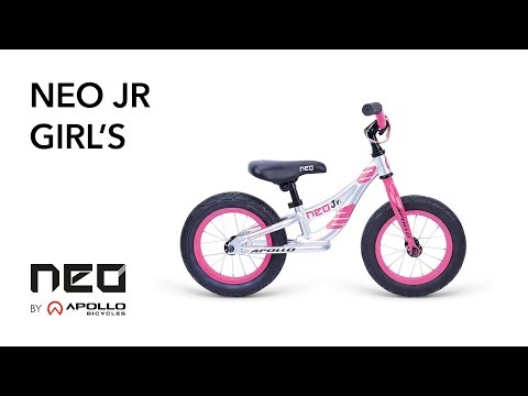 Беговел 12 дюймів Apollo Neo girls рожевий / білий 2018 (SKD-82-67)