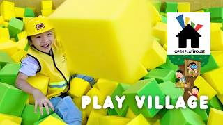 PLAY VILLAGE by Open Playhouse Family Cafe: Full Tour of Play Area, Petting Zone & More!