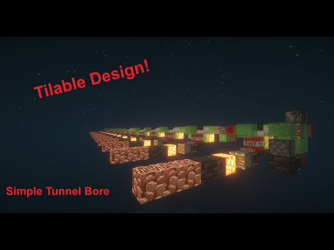5-wide tileable Tunnel Bore Tutorial (Java)