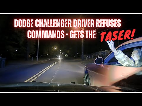 Dodge Challenger driver receives Arkansas State Police PIT MANEUVER & TASER!  #pursuit #pit #chase