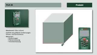 Digitaler Laser-Entfernungsmesser PLR 25 von Bosch - Anwendungsvideo
