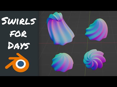 How to make swirls in Blender