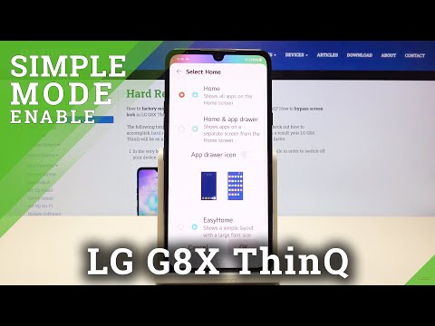 Activate Simple Look - LG G8X ThinQ Easy Mode