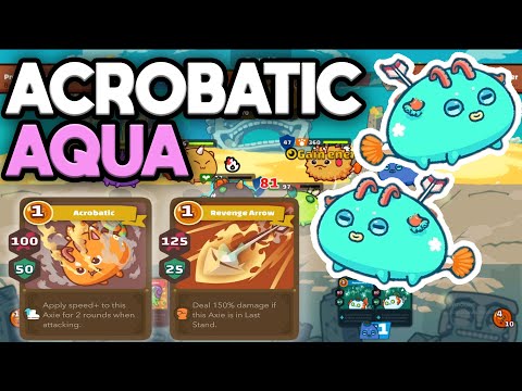 Top Rank Arco + Revenge arrow Triple Aqua build - Axie infinity