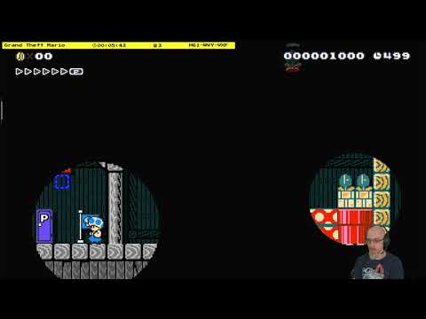 Grand Theft Mario by nabuz / H61-WVY-VXF / Mario Maker 2 Puzzle solution