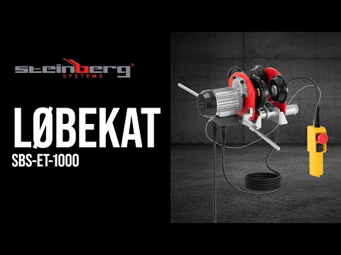 Produktvideo - Løbekat - 1000 kg - løftegrej kan påmonteres