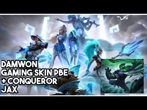🔥DAMWON SKIN SPOTLIGHT PBE + CONQUEROR JAX SKIN PREVIEW || PATCH 11.9