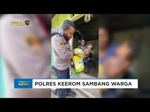BHABINKAMTIBMAS KAMPUNG WAMBES SAMBANG &amp; MEMBERI BANSOS KEPADA MASYARAKAT