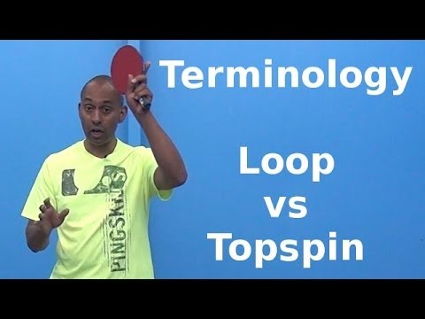 Terminology: Loop vs Topspin | Table Tennis | PingSkills