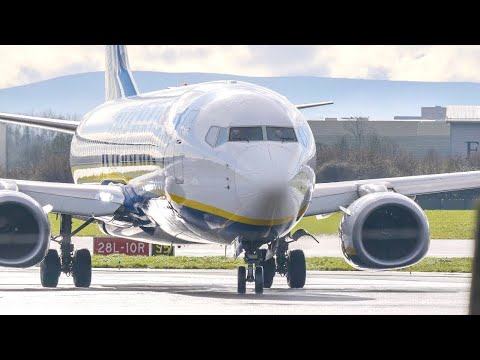 [4K] AWESOME! Sierra Taxiway Closed at Dublin Airport | 8th February 2026