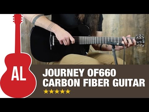Journey Instruments OF660  Carbon Fiber Collapsible Travel Guitar w/Bag & Pickup Blue image 9