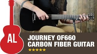 Video thumbnail for Journey OF660 Carbon Fiber Travel Guitar by Acoustic Letter