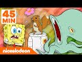 SpongeBob SquarePants | De coolste dieren van Bikinibroek in 45 minuten! | Nickelodeon Nederlands