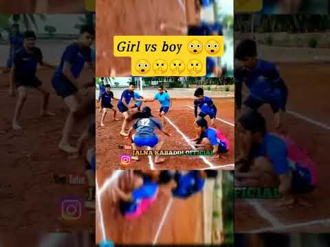 girl vs boy kabaddi match#prokabaddi #kabaddi #short #pkl #shorts