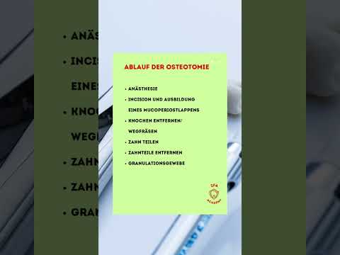 ZFA Academy Ablauf der Osteotomie- chirurgische Zahnentfernung