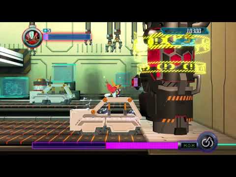 Mighty No. 9 Ray Expansion DLC (Wii U) Walkthrough Pt.11 (Robot Factory)
