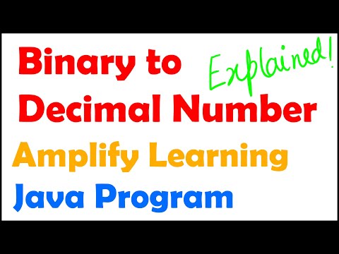Binary To Decimal Conversion Java Program