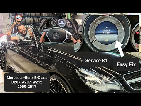 How to reset service B1 on Mercedes E Class #servicereset