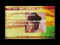 Gregory Isaacs - Once Ago (lyrics)