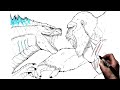 The Best 12 Art Godzilla Vs Kong Drawing Easy