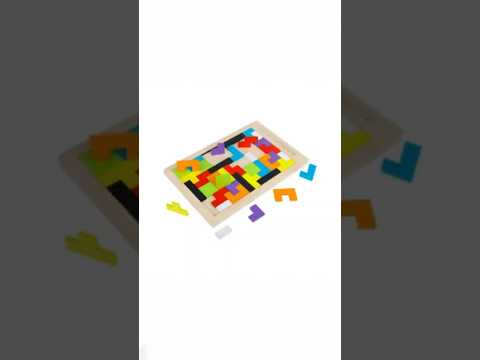Rompecabezas Tetris Madera