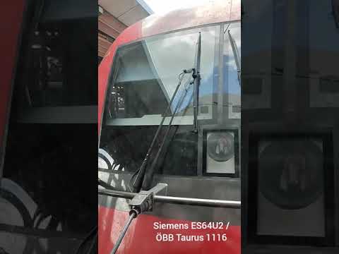 Siemens ES64U2 / ÖBB Taurus 1116 / CityShuttle-"Wiesel" / Bhf. Felixdorf ( 60fps )