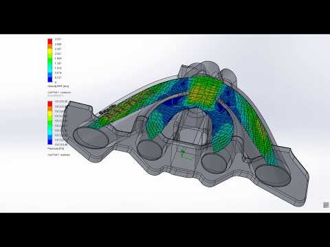 C.F.D. análysis of a lima engine intake manifold