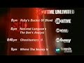 Showtime Unlimited Schedule Id 2001