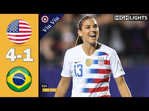 USA vs Brazil 4 - 1 All Goals & Highlights | 2018 Tournament of Nations