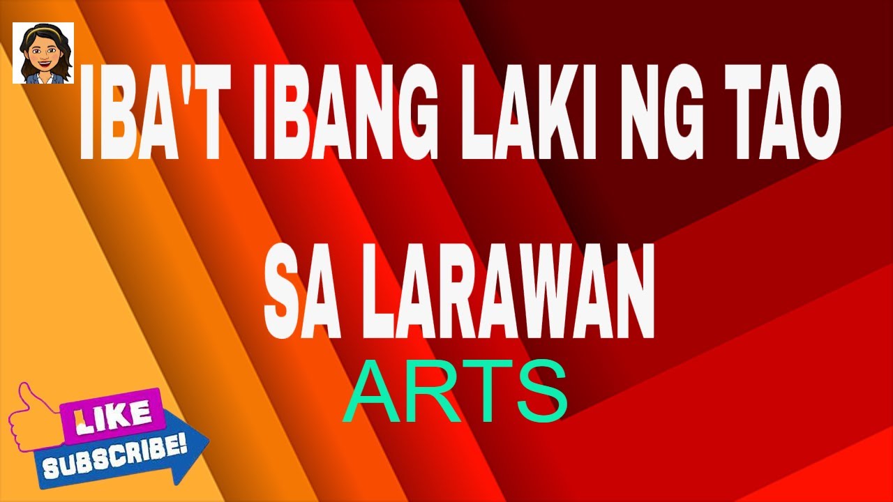 IBA'T IBANG LAKI NG TAO SA LARAWAN