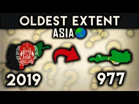 Countries of Asia at their Oldest Extent Video