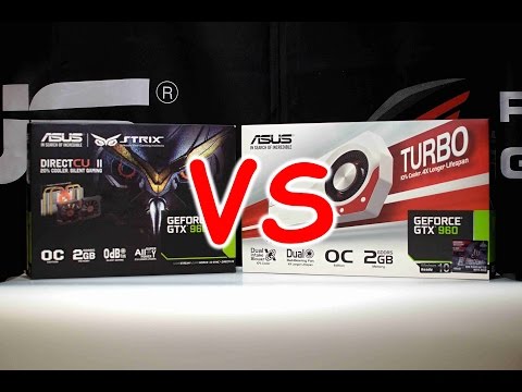 ASUS STRIX GTX960 2GB OC vs TURBO  GTX960 2GB OC  [EN] Video