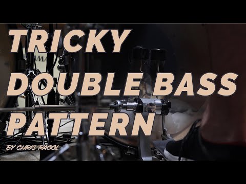 TRICKY DOUBLE BASS PATTERN - Drum Lesson | Chris Raggl