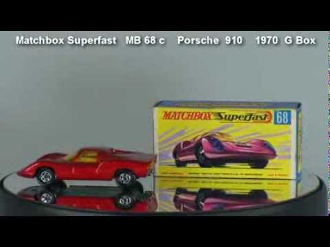 Matchbox 1970 Superfast  MB 68 c Porsche 910   G Box  #adultdiecast