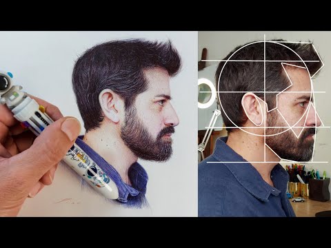 Learn to Draw and Paint Yourself with Pens / Self-Portrait