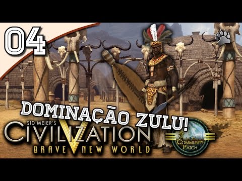 Civilization V #04 "Alicerce Sólido" - Zulus Gameplay Português Vamos Jogar PT-BR