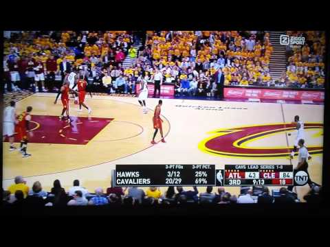 NBA Playoffs Atlanta - Cleveland G2 J.R Smith Three and miss