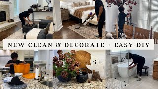 NEW CLEAN AND DECORATE WITH ME + SIMPLE AND EASY DIY | HALLOWEEN DECORATING IDEAS #cleananddecorate