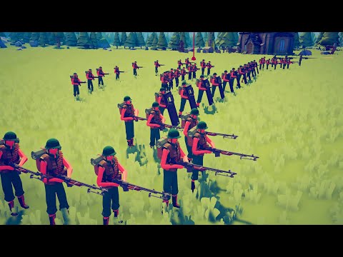 50x VIETMAN ARMY vs 100x GODS UNIT - Totally Accurate Battle Simulator | TABS
