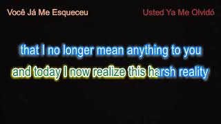 Vocé Já Me Esqueceu (Usted Ya Me Olvidó) - English lyrics, sung in Portuguese by Roberto Carlos