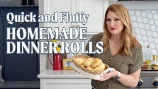 Quick Homemade Dinner Rolls (Fluffy in 45 Minutes!)