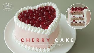 체리🍒 케이크 만들기 : Cherry Cake Recipe - Cooking tree 쿠킹트리*Cooking ASMR