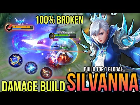 MVP OFFLANE!! Silvanna Damage Build is Broken - Build Top 1 Global Silvanna ~ MLBB