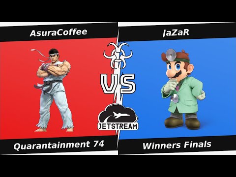 Quarantainment 74 Winners Finals - AsuraCoffee (Ryu) Vs JaZaR (Dr Mario) - SSBU