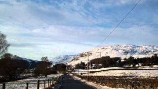 Winter Drive Scottish Highlands Of Scotland