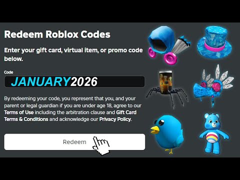 All New JANUARY 2026 Roblox Promo Codes For FREE ROBLOX ITEMS + EVENT | All Free Items on Roblox