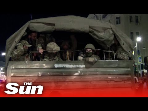 Renegade Wagner mercenary fighters vacate Russian military HQ in Rostov-on-Don