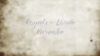 Royals - Lorde | Instrumental | Karaoke w/ hook | Lyric Video