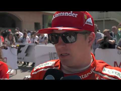 Monaco 2017 Kimi Räikkönen Quali Interview after Pole Position